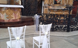 Hochzeitsdekoration bei Kloster Muri (Foto 1)