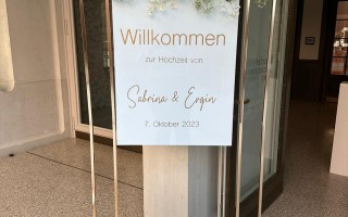 Hochzeitsdekoration bei Casino Zug Theater (Foto 3)